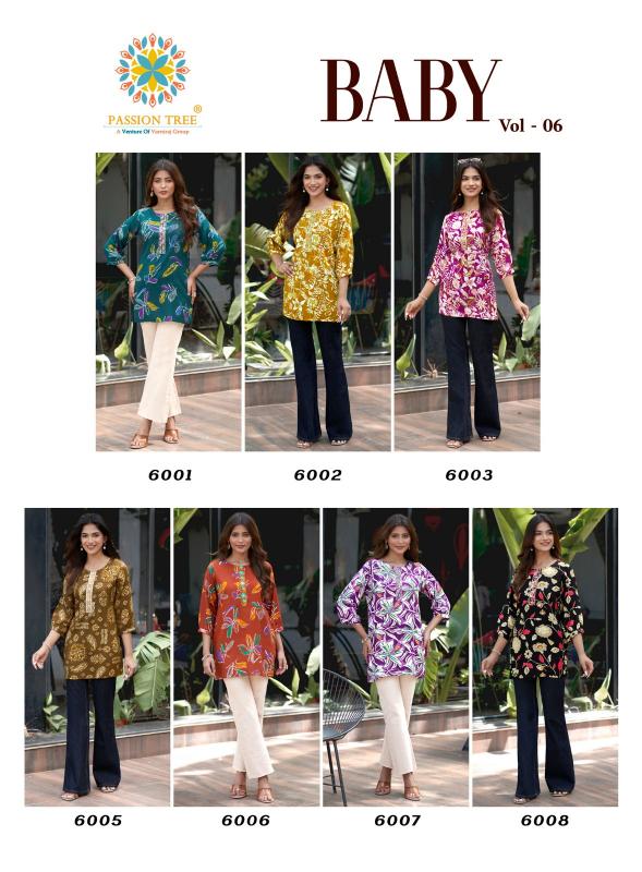 Passion tree baby vol-6 short top kurtis wholesale distributor in surat